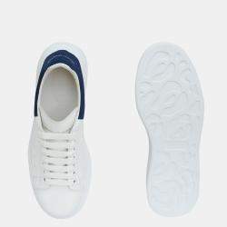Alexander McQueen White/Paris Blue Oversized Sneakers Size EU 43