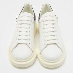 Pre Owned Alexander McQueen White Leather Oversized Sneakers Size 44