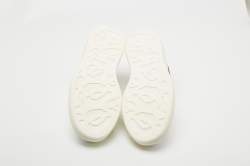 Pre Owned Alexander McQueen White Leather Oversized Sneakers Size 44