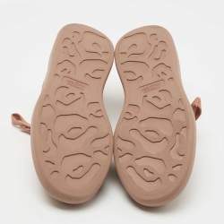 Pre Owned Alexander McQueen Light Brown Nubuck Leather Oversized Sneakers Size 40.5