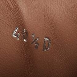 Pre Owned Alexander McQueen Light Brown Nubuck Leather Oversized Sneakers Size 40.5