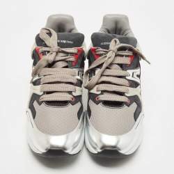 Pre Owned Alexander McQueen Multicolo Leather and Mesh Runner Sneakers Size 44