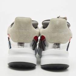Pre Owned Alexander McQueen Multicolo Leather and Mesh Runner Sneakers Size 44