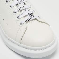 Alexander McQueen White/Black Leather Larry Sneakers Size 41