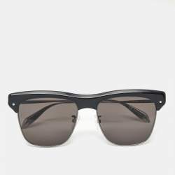 Pre Owned Alexander McQueen Black AM0235S Square Sunglasses