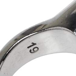 مملوكة مسبقًا خاتم أليكساندر ماكوين جمجمة مقسومة فضي اللون مقاس 19