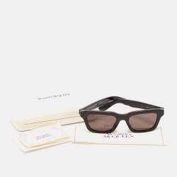 Alexander McQueen Black AM0392S Square Sunglasses