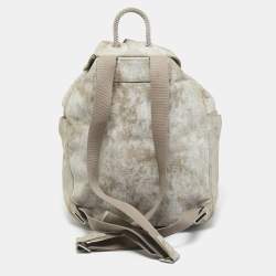Alexander McQueen Multicolor Suede Skull Printed Backpack