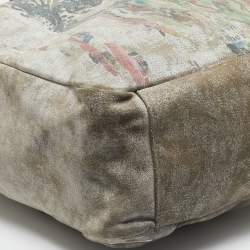 Alexander McQueen Multicolor Suede Skull Printed Backpack