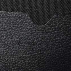 Pre Owned Alexander McQueen Black Leather Half Zip Pouch