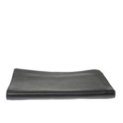 Pre Owned Alexander McQueen Black Leather Half Zip Pouch