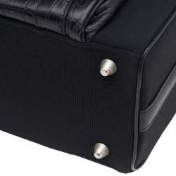 Samsonite Black Label Alexander McQueen Leather And Canvas Boarding Bag