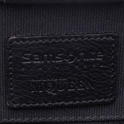 Samsonite Black Label Alexander McQueen Leather And Canvas Boarding Bag