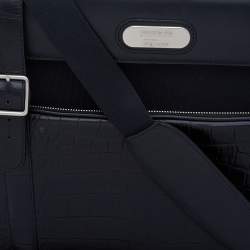 Samsonite Black Label Alexander McQueen Leather And Canvas Boarding Bag