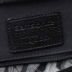 Samsonite Black Label Alexander McQueen Leather And Canvas Boarding Bag