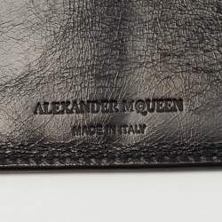 Alexander McQueen Black Studded Leather Card Case