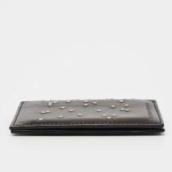 Alexander McQueen Black Studded Leather Card Case