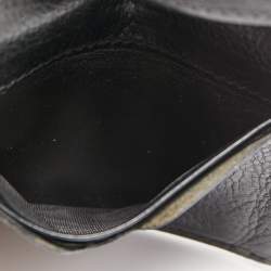 Pre Owned Alexander McQueen Black Leather Studded Skull Card Holder