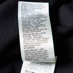 Pre Owned Alexander McQueen Black Cotton Logo Harness Strap Polo T-Shirt L