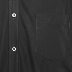 Pre Owned Alexander McQueen Black Cotton Zip Detail Shirt XL