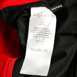 Pre Owned Alexander McQueen Black Cotton Zip Detail Shirt XL