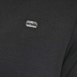 Pre Owned Alexander McQueen Black Cotton Blade Badge Detail T-Shirt XL
