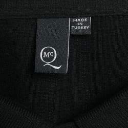 Pre Owned Alexander McQueen Black Cotton Blade Badge Detail T-Shirt XL