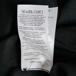 Pre Owned Alexander McQueen Black Cotton Blade Badge Detail T-Shirt XL