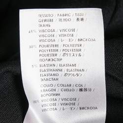 Pre Owned Alexander McQueen Black Cotton Blade Badge Detail T-Shirt XL