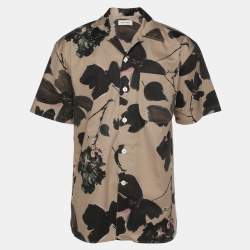 Alexander McQueen Multicolor Floral Print Cotton Button Front Shirt M