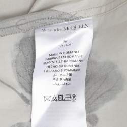 Alexander McQueen Multicolor Floral Print Cotton Button Front Shirt M