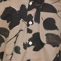 Alexander McQueen Multicolor Floral Print Cotton Button Front Shirt M