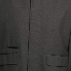 Alexander McQueen Grey Wool Button Front Jacket XXL
