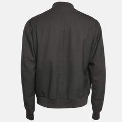 Alexander McQueen Grey Wool Button Front Jacket XXL