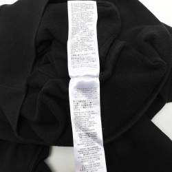 Pre Owned Alexander McQueen Black Jersey Logo Print Hoodie Sweatshirt S