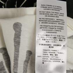 Pre Owned Alexander McQueen Black/White Printed Cotton T-Shirt M
