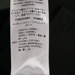 Pre Owned Alexander McQueen Black Skull Print Cotton Crew Neck T-Shirt M