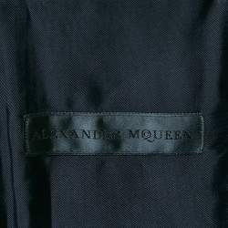 Pre Owned Alexander McQueen Navy Blue Wool Single Breasted Blazer M