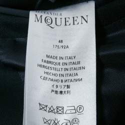 Pre Owned Alexander McQueen Navy Blue Wool Single Breasted Blazer M