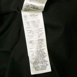 Pre Owned Alexander McQueen Black Logo Tape Cotton Pique Polo T-Shirt L