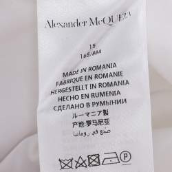 Pre Owned Alexander McQueen White Cotton Harness Shirt XS