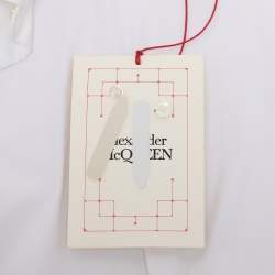 Pre Owned Alexander McQueen White Cotton Harness Shirt XS