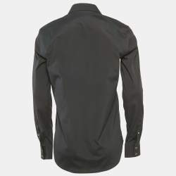 Alexander McQueen Black Cotton Harness Detail Shirt L