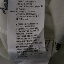 Alexander McQueen White Dancing Skeleton Print Cotton Button Down Shirt L