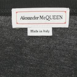 Alexander McQueen Black Skull Print Jersey T-Shirt S