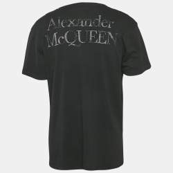 Alexander McQueen Black Skull Print Jersey T-Shirt S