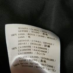 Alexander McQueen Grey Wool Button Front Jacket XXL
