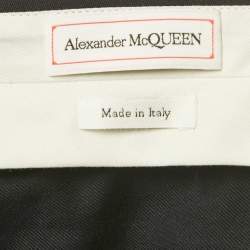 Pre Owned Alexander McQueen Black Wool Trousers XL