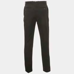 Pre Owned Alexander McQueen Black Wool Trousers XL