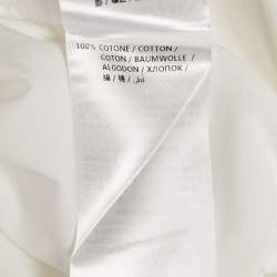 Pre Owned Alexander McQueen White Cotton Harness Detail Shirt S 